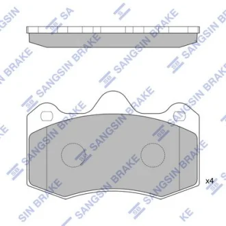 Колодки гальмівні передні Renault Thalia (LB0/1/2), Seat Leon (1M1) (02-)  HI-Q для Hi-Q (SANGSIN) SP1835 фото товару