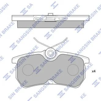 Колодки гальмівні задні Ford Fiesta (05-), Focus (-04) HI-Q для Hi-Q (SANGSIN) SP1865 фото товару