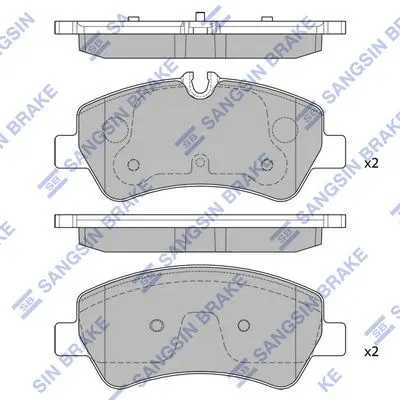 <strong>Колодки гальмівні задні Ford Transit (12-) HI-Q Hi-Q (SANGSIN) SP1884 (фото 1)</strong>