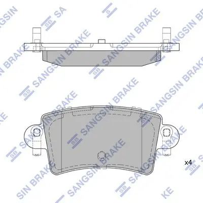<strong>Колодки гальмівні задні Renault Master II (JD) (00-) HI-Q Hi-Q (SANGSIN) SP1895 (фото 1)</strong>