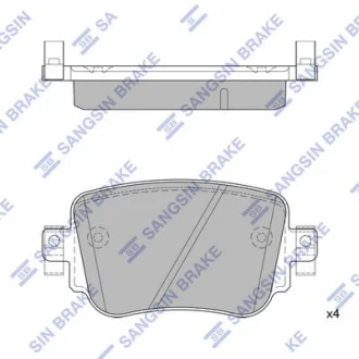 Колодки гальмівні задні Audi Q3 (13-), VW Golf VII (12-)  HI-Q для Hi-Q (SANGSIN) SP1900 фото товару