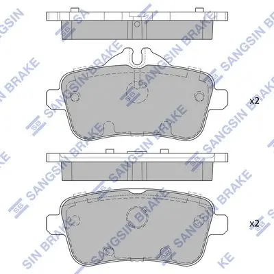 <strong>Колодки гальмівні задні MB ML250 CDI (W166) (11-) HI-Q Hi-Q (SANGSIN) SP1909 (фото 1)</strong>