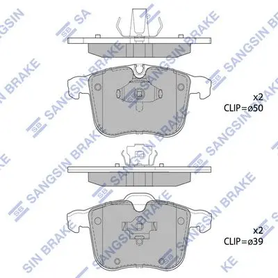 <strong>Колодки гальмівні передні Opel Signum (03-), SAAB 9-3 (YS3F) (07-) HI-Q Hi-Q (SANGSIN) SP1926 (фото 1)</strong>