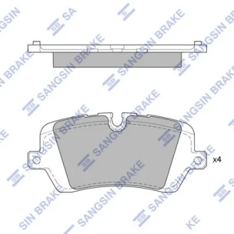 Колодки гальмівні задні Land Rover (12-), Range Rover (13-) HI-Q для Hi-Q (SANGSIN) SP1965 фото товару