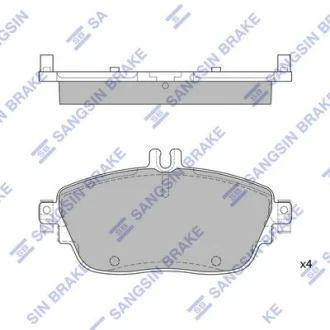 Колодки тормозные передние MB A180 (W176) (12-), B180 (12-), B200 (12-) для Hi-Q (SANGSIN) SP1966 фото товара