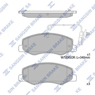 Колодки гальмівні задні Renault Master III (10-), Opel Movano (10-) HI-Q для Hi-Q (SANGSIN) SP1970 фото товару