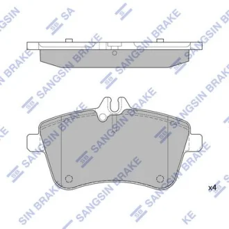 Колодки гальмівні передні MB A (W169) (04-), B180 (W245) (05-) HI-Q для Hi-Q (SANGSIN) SP1989 фото товару