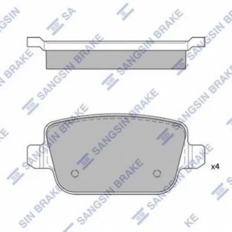 Кт. Гальмівні колодки дискові для Hi-Q (SANGSIN) SP2101-R фото товару