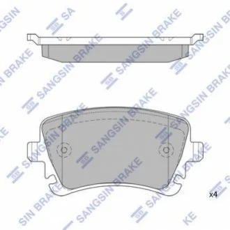 Кт. Гальмівні колодки дискові для Hi-Q (SANGSIN) SP2112-R фото товару