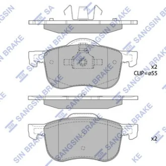 Колодки гальмівні передні Volvo S60 (-10), S80 (-06), V70 (05-) HI-Q для Lexus Hi-Q (SANGSIN) SP2122 фото товару