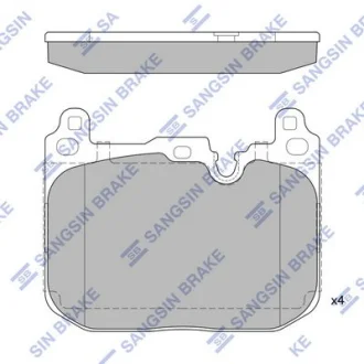 Колодки гальмівні передні Mini Cooper (F55) (14-) HI-Q для Hi-Q (SANGSIN) SP2402A фото товару