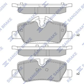 Колодки гальмівні задні (дискові) Mini Cooper (15-) HI-Q для Hi-Q (SANGSIN) SP4004 фото товару