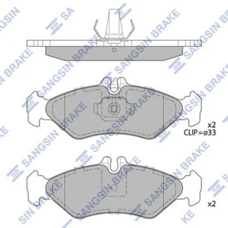 Колодки гальмівні задні VW LT 28-35 II (-06) HI-Q для Hi-Q (SANGSIN) SP4094 фото товару