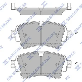 Колодки гальмівні задні Audi A4 (15-)  HI-Q для Hi-Q (SANGSIN) SP4112 фото товару