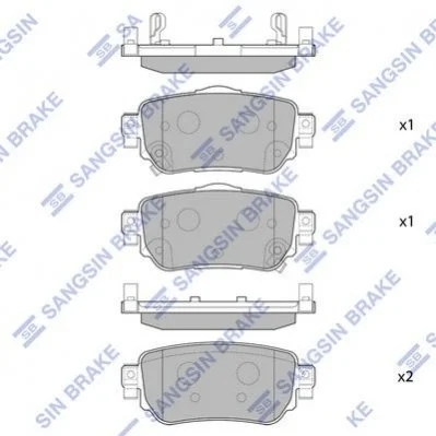 <strong>Тормозные колодки Hi-Q (SANGSIN) SP4140 (фото 1)</strong>