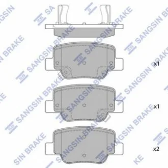 Колодки гальмівні дискові для Toyota Hi-Q (SANGSIN) SP4142 фото товару