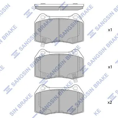 <strong>Колодки гальмівні передні Honda Civic (06-) HI-Q Hi-Q (SANGSIN) SP4172 (фото 1)</strong>