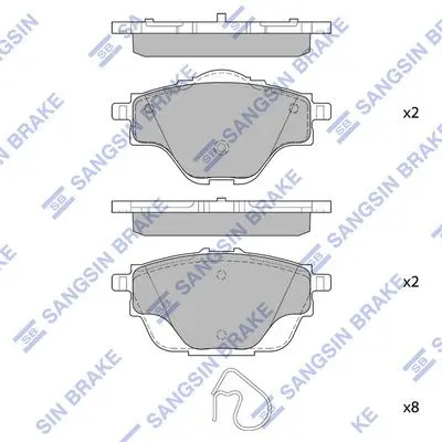 <strong>Колодки гальмівні задні Citroen C4 Picasso II (13-), Peugeot 308 SW (13-) HI-Q Hi-Q (SANGSIN) SP4211 (фото 1)</strong>