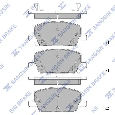<strong>Колодки гальмівні передні Chevrolet Trax (18-), Buick Encore (21-) HI-Q Hi-Q (SANGSIN) SP4285 (фото 1)</strong>