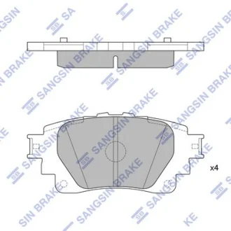 Колодки гальмівні задні Toyota Corolla (19-) HI-Q для Toyota Hi-Q (SANGSIN) SP4341 фото товару
