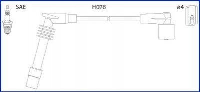 OPEL Провода высокого напряжения Aistra F,Corsa B,Vectra A/B HITACHI 134234 (фото 1)