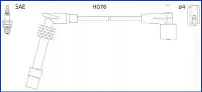 <strong>OPEL К-кт высоковольтных проводов Omega B,Vectra B 2.0 94- HITACHI 134251 (фото 1)</strong>