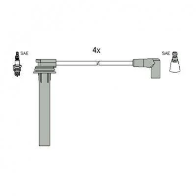 <strong>BMW Комплект проводів високої напруги MINI (R52) One 04-07, CHRYSLER NEON II 2.0 16V 99-06 HITACHI 134269 (фото 1)</strong>