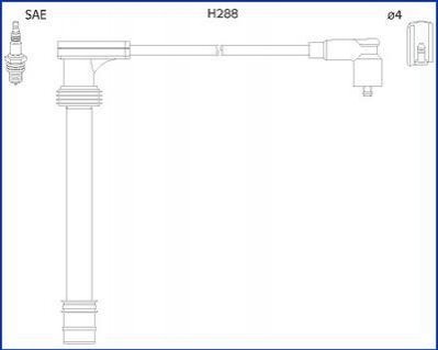 Комплект кабелів високовольтних HITACHI 134518