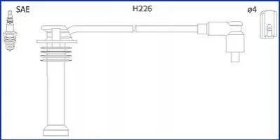<strong>Комплект кабелів високовольтних HITACHI 134672 (фото 1)</strong>