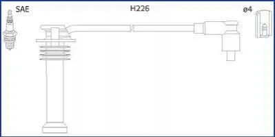 Комплект кабелів високовольтних для Ford, Mazda HITACHI 134672 фото товару