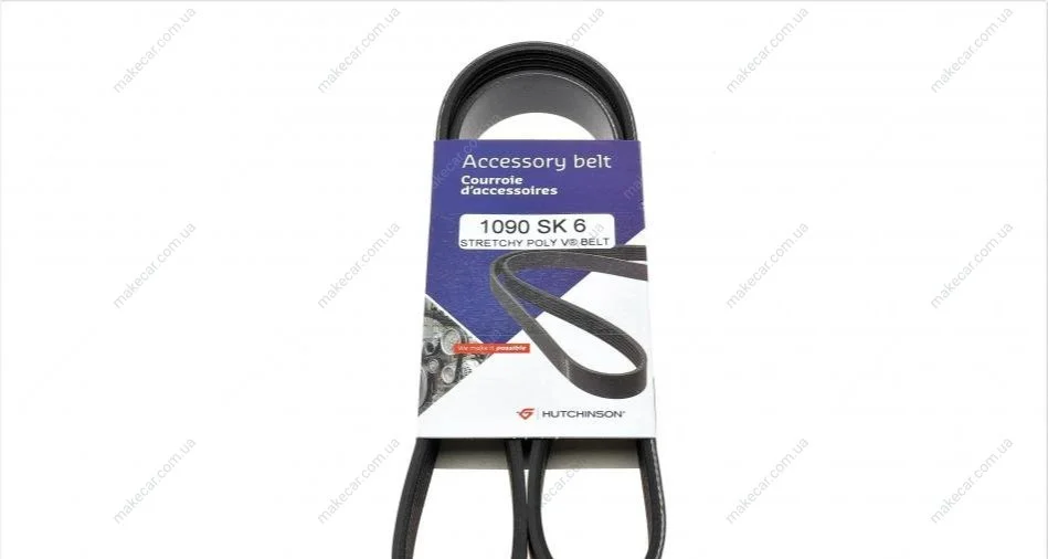 <strong>Полікліновий ремінь Poly V® (1090 SK 6) Hutchinson HUTCHINSON 1090SK6 (фото 1)</strong>
