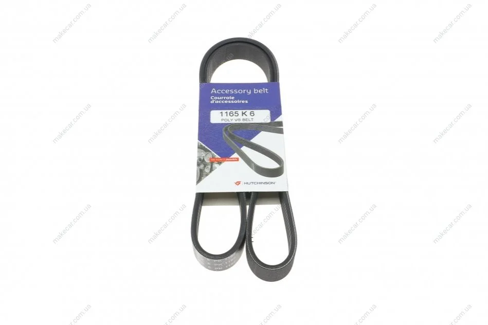 <strong>Ремінь генератора BMW F20/F30/F32 B38/B48 14- HUTCHINSON 1165K6 (фото 1)</strong>