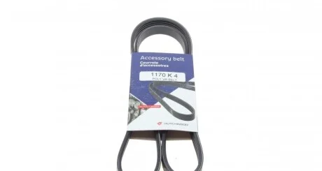 Ремінь поліклінової 4PK1170 Hutchinson для Renault, Honda, Toyota HUTCHINSON 1170K4 фото товару