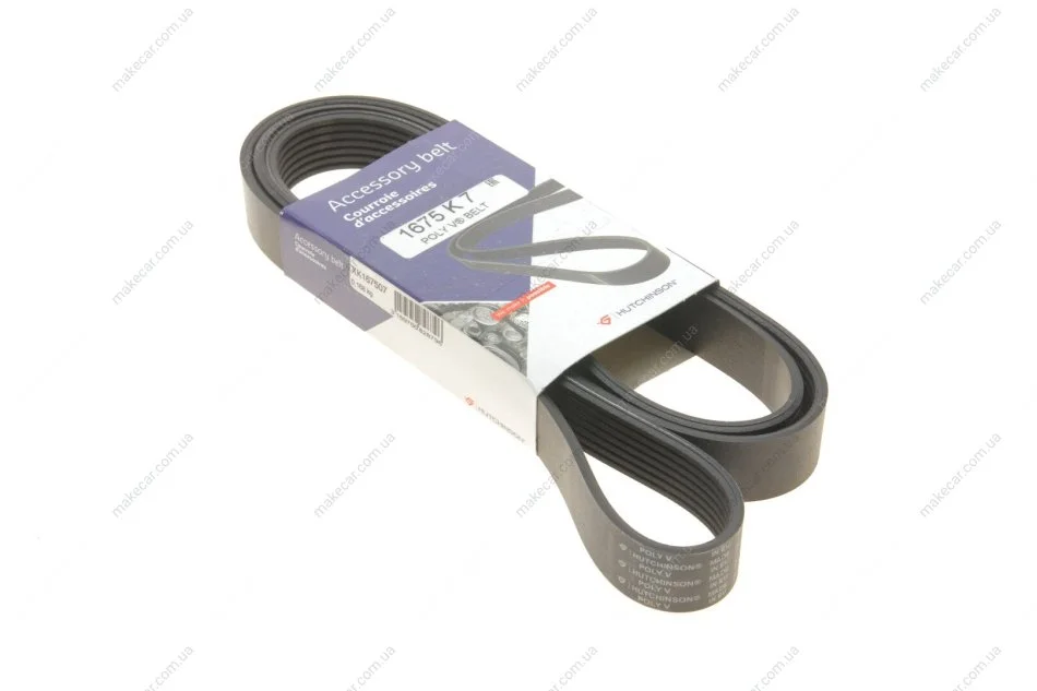 <strong>Ремінь генератора 7PK1675 Master/Movano 2.3dCi 14- HUTCHINSON 1675K7 (фото 1)</strong>