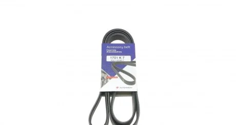 Ремінь генератора 7PK1701 для Renault, Mercedes, Hyundai, Nissan HUTCHINSON 1701K7 фото товару