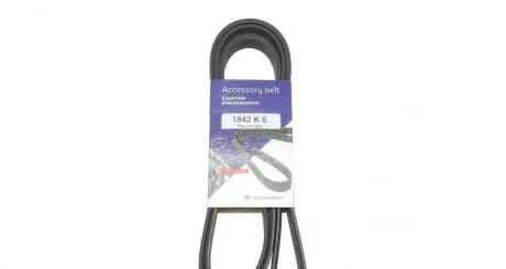 Ремінь поліклінової 6PK1842 Hutchinson для Fiat, Mitsubishi, BMW, Hyundai, Opel HUTCHINSON 1842K6 фото товару
