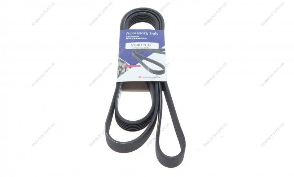 <strong>Ремінь генератора 6PK2040 W124/202/Vito M111 (PS) HUTCHINSON 2040K6 (фото 1)</strong>