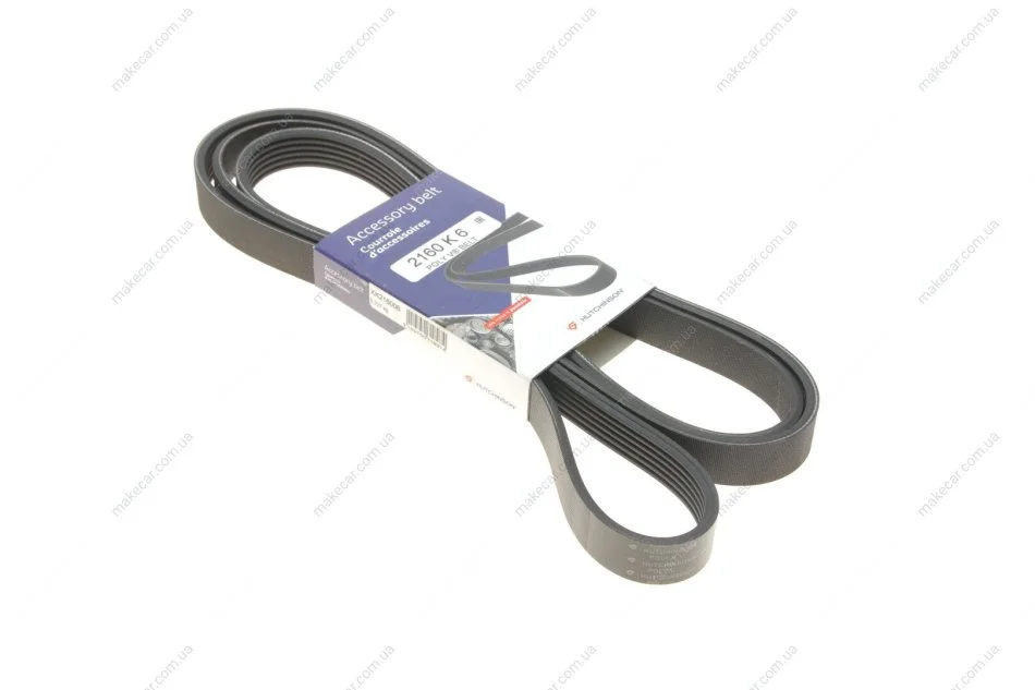 <strong>Ремінь генератора 6PK2160 Vito OM611 (+AC) HUTCHINSON 2160K6 (фото 1)</strong>