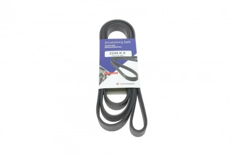 Ремінь поліклінової 6PK2245 Hutchinson для SsangYong, Mercedes, Mazda, Jeep HUTCHINSON 2245K6 фото товару