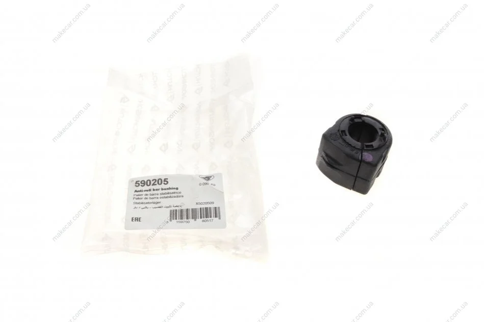 <strong>Втулка стабілізатора 23mm Citroen C3 Picasso, Peugeot 207 Hutchinson HUTCHINSON 590205 (фото 1)</strong>