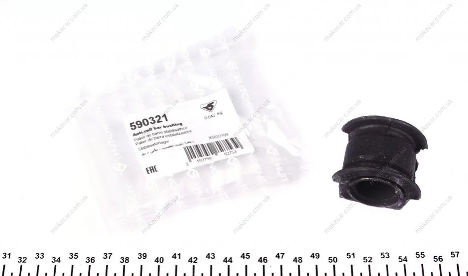 <strong>Втулка стабілізатора переднього 22mm Fiat Doblo (01-) Hutchinson HUTCHINSON 590321 (фото 1)</strong>