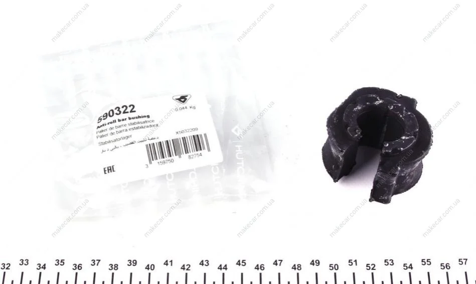<strong>Втулка стабілізатора Citroen Nemo/Peugeot Bipper/Fiat Qubo, Fiorino (08-19) Hutchinson HUTCHINSON 590322 (фото 1)</strong>