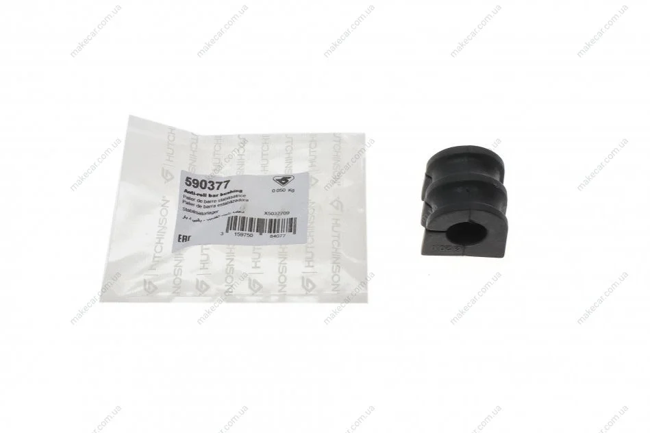 <strong>Втулка стабілізатора Renault Clio III 05-, Nissan Micra 02- Hutchinson HUTCHINSON 590377 (фото 1)</strong>