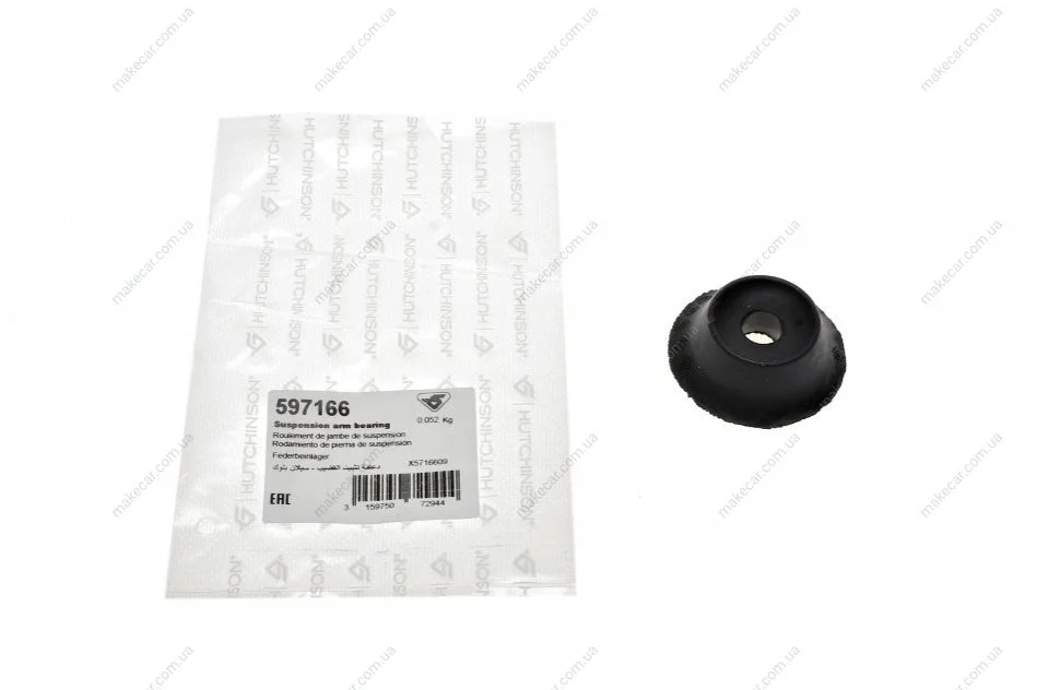 <strong>Опора амортизатора зад. Golf II/III/Polo -01 (нижня) HUTCHINSON 597166 (фото 1)</strong>