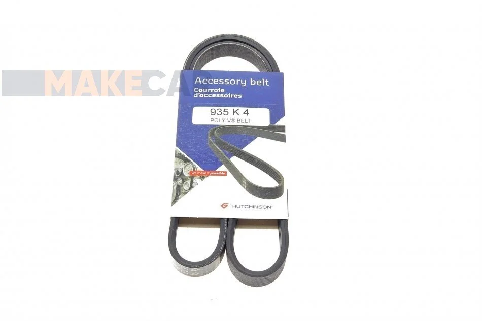 <strong>Ремінь генератора (поліклиновий) HUTCHINSON 935 K 4 (фото 1)</strong>