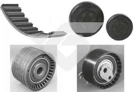 Комплект ременя ГРМ Renault Kangoo I, Clio II, Logan, Duster 1,4-1,6 16V Hutchinson для HUTCHINSON KH132 фото товару
