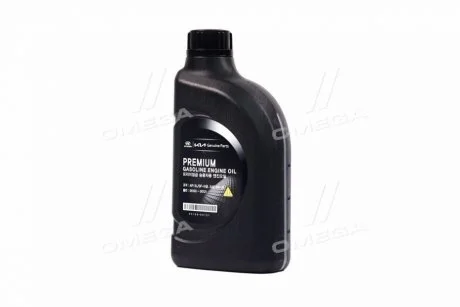 Олія ДВЗ 5W-20 1 л Premium Gasoline SL/GF-3 Mobis для Hyundai/Kia/Mobis 05100-00121 фото товару