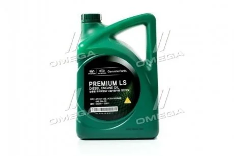 Масло ДВС 5W-30 6 л Premium LS Diesel п/с CH-4 Mobis для Hyundai/Kia/Mobis 05200-00611 фото товара