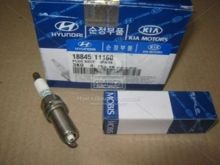 Свічка запалювання для Hyundai/Kia/Mobis 18845-11160 фото товару