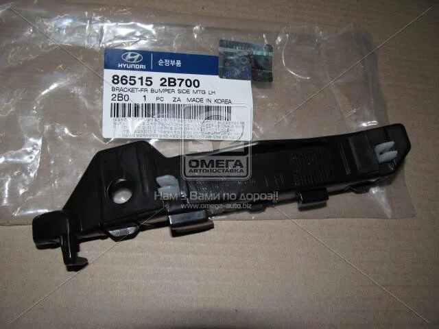 <strong>Кронштейн бампера переднего левый Santa Fe (10-) Mobis Hyundai/Kia/Mobis 865152B700 (фото 1)</strong>
